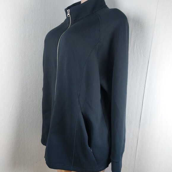 32 Degrees Women's Black Active Long Sleeve Mock Neck Performance Jacket Sz XXL - Picture 5 of 13